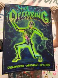 NYCHOS X THE OFFSPRING TOUR POSTER - FOIL - Rabbit Eye Movement Inc.